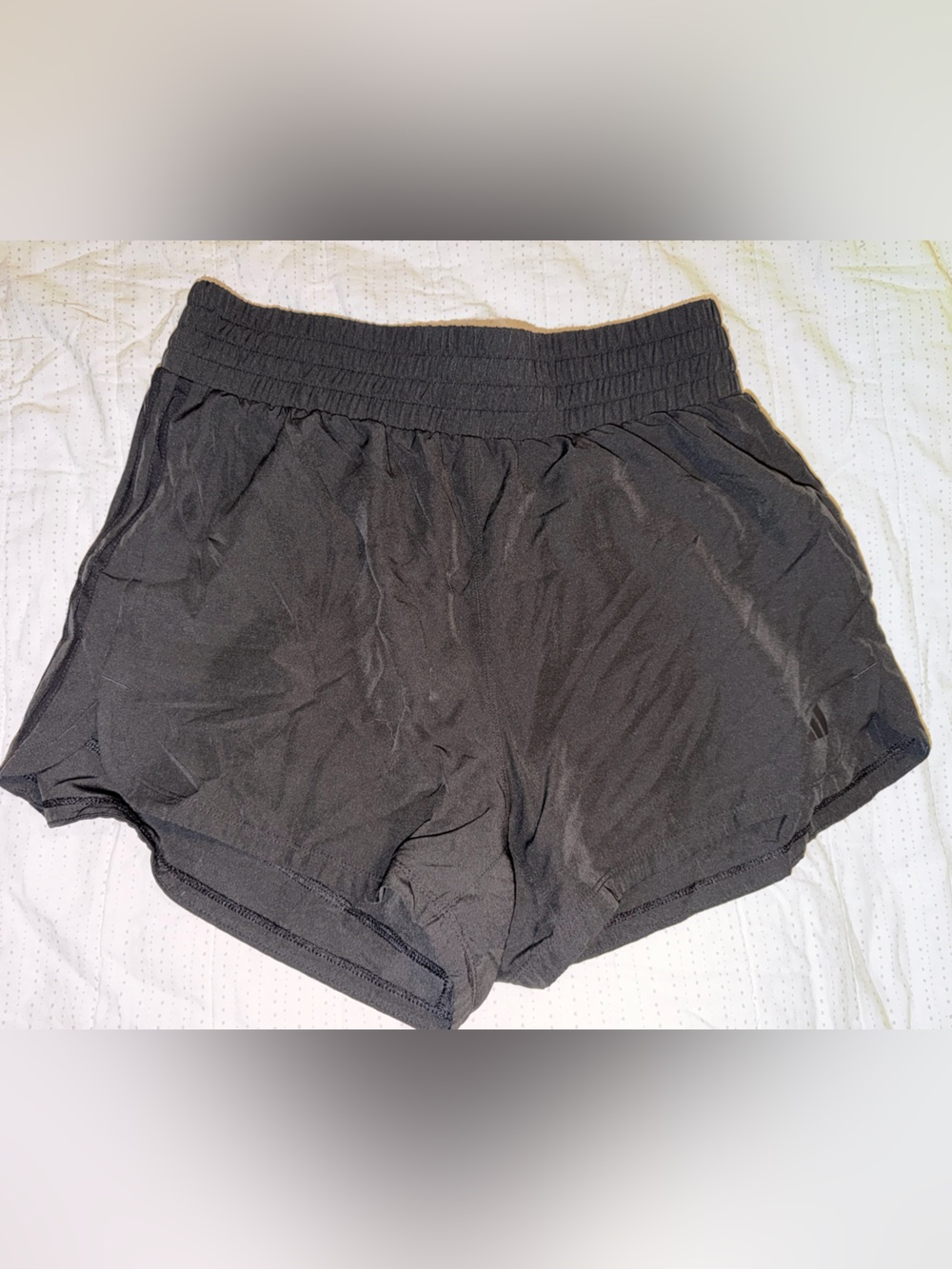 adidas Black Elastic-Waist shorts